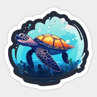 Blue turtle Sticker